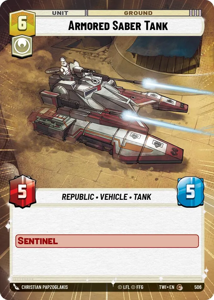 Char blindé Sabre (Hyperespace) (506) [Twilight of the Republic]