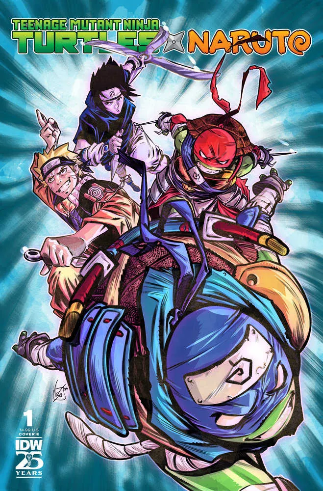 Tortues Ninja X Naruto #1 Couverture E Federici