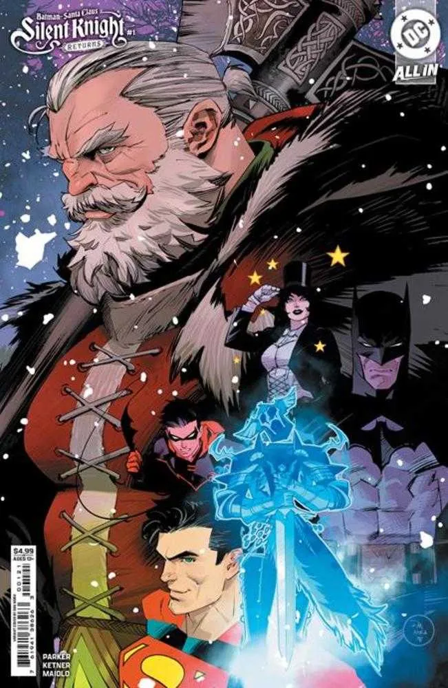 Batman Père Noël Silent Knight Returns #1 (sur 5) Couverture B Dan Mora Variante sur papier cartonné