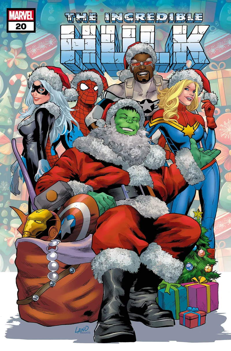 Incredible Hulk #20 Greg Land Variant des fêtes d'hiver