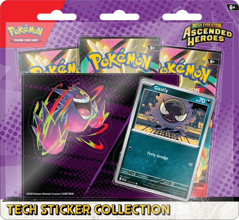 JCC POKÉMON ME02.5 : COLLECTION D'AUTOCOLLANTS TECHNIQUES HÉROS ASCENDANTS
