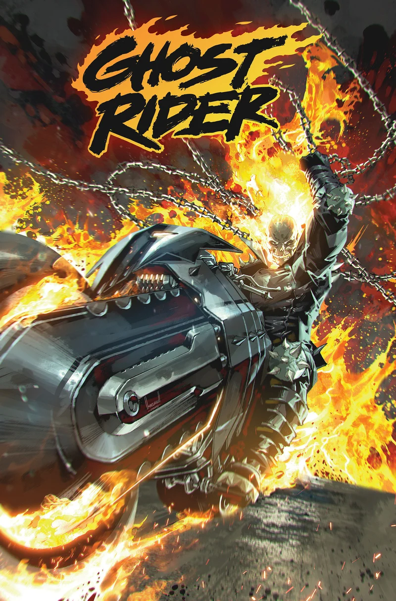Ghost Rider par Benjamin Percy Omnibus Couverture de Kael Ngu
