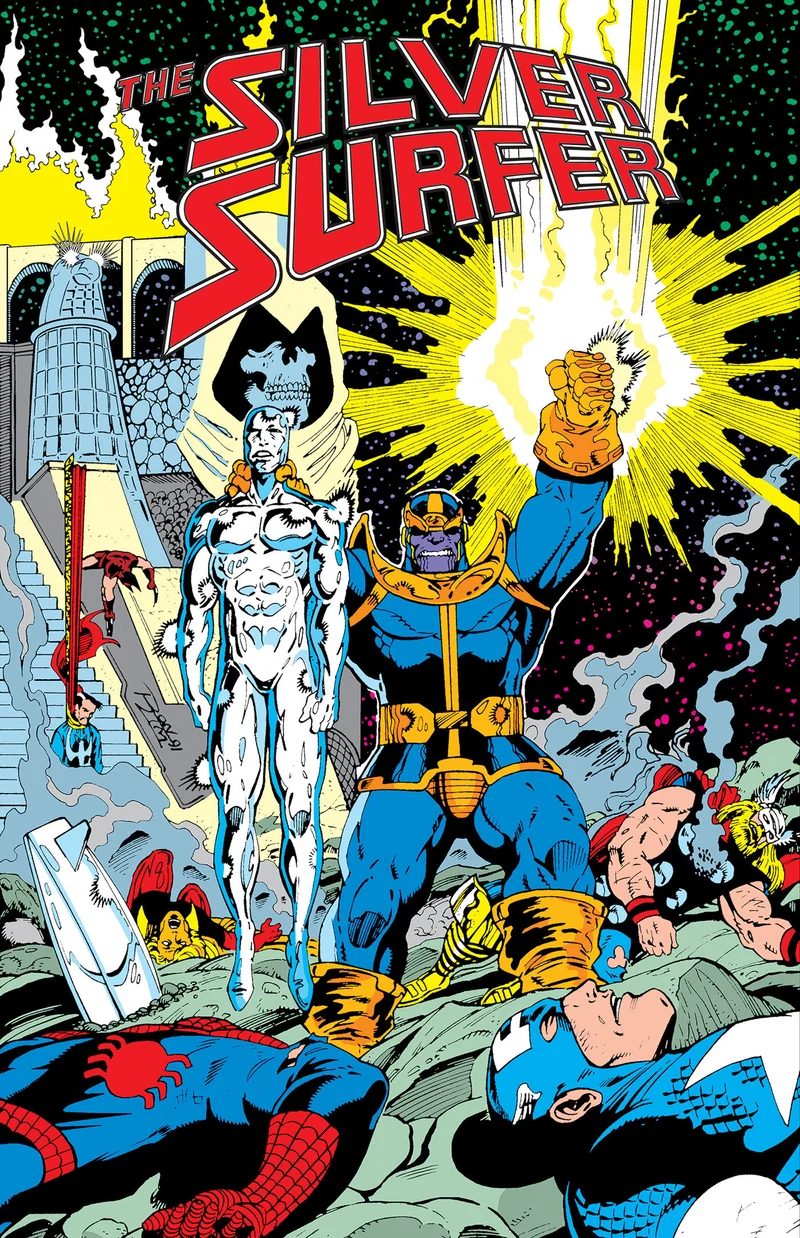 Silver Surfer : L'intégrale du Gant de l'Infini, couverture de Ron Lim