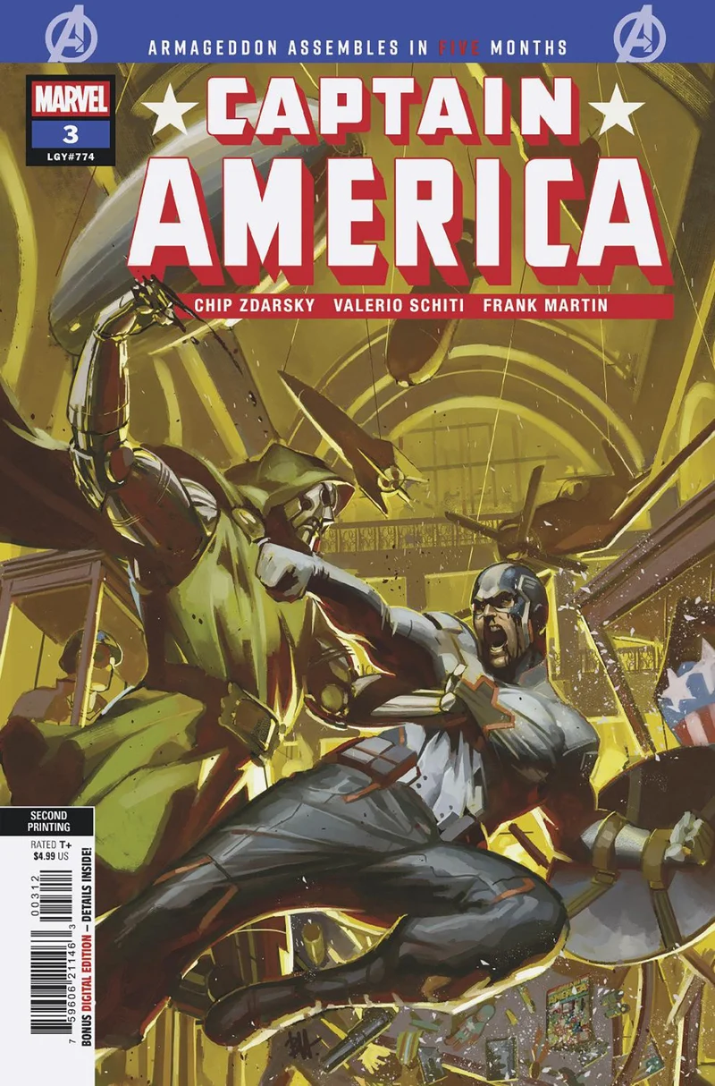 Captain America #3 Ben Harvey 2e impression 01/28/2026