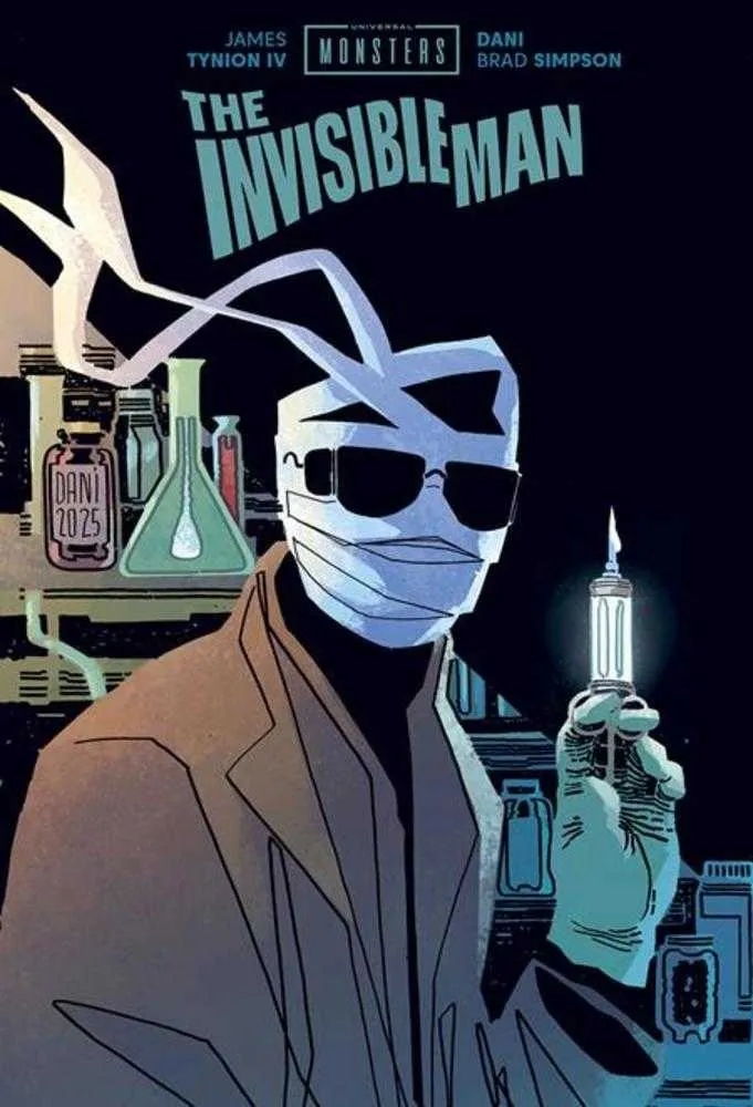 Universal Monsters L'Homme invisible, édition reliée, couverture de Dani et Brad Simpson