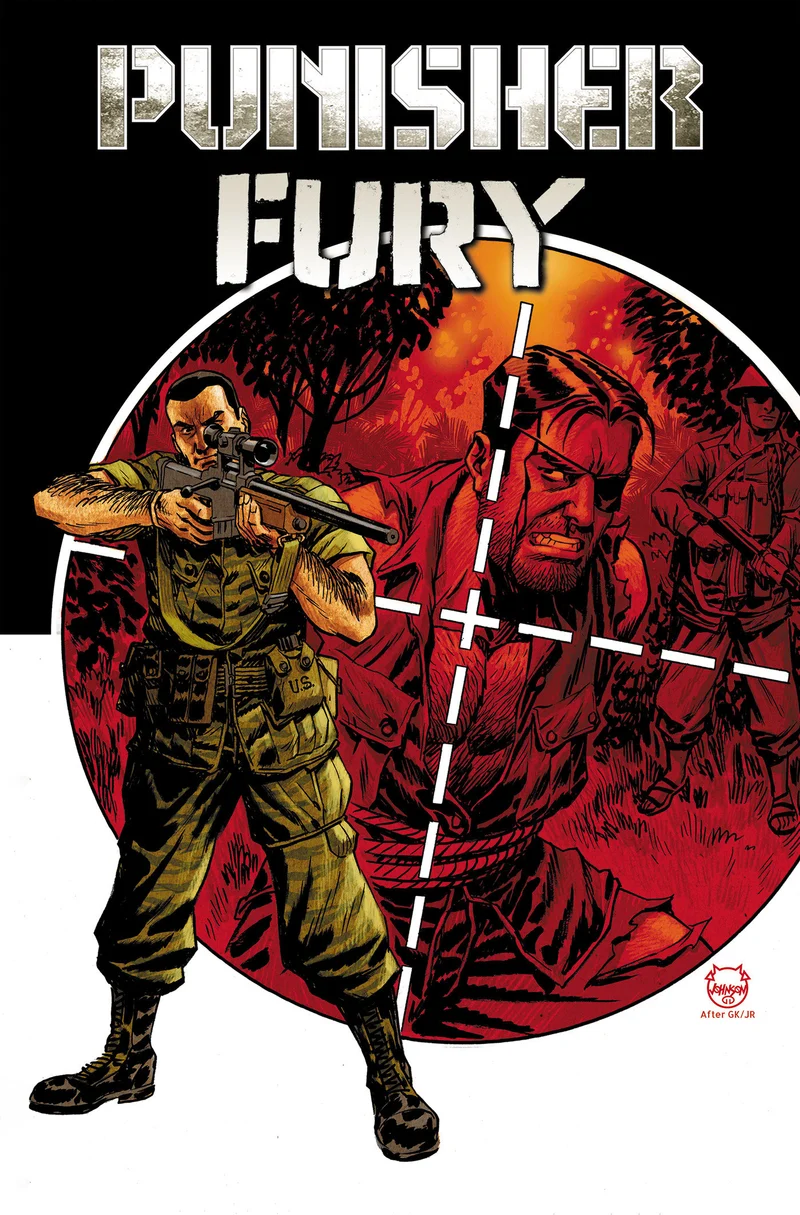 Punisher & Fury Max par Garth Ennis, intégrale, couverture de Dave Johnson