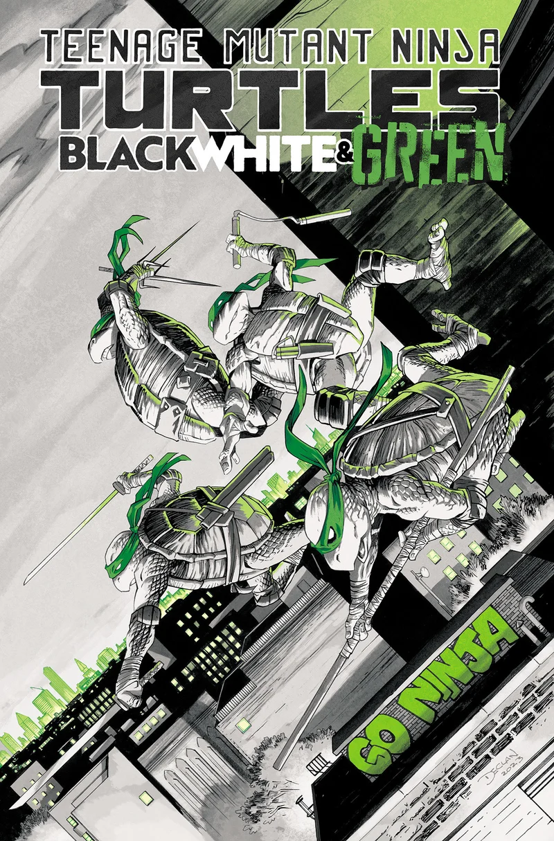 Les Tortues Ninja : Noir, Blanc et Vert