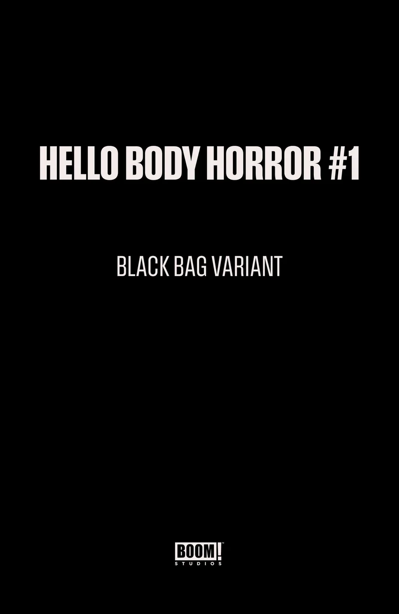 Bonjour Body Horror #1 BOOM C Black Bag Wayshak 22/04/2026