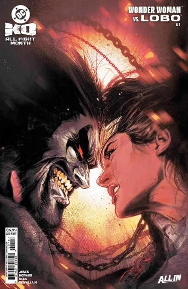 DC KO Wonder Woman vs Lobo #1 (One Shot) Couverture C Joelle Jones Variante sur papier cartonné