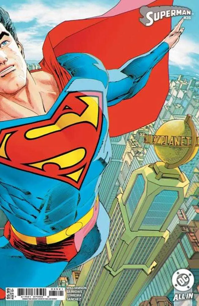 Superman #35 Couverture B Guillem March Variante sur papier cartonné (DC KO)