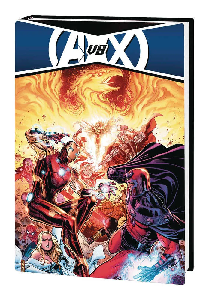 Avengers vs X-Men Omnibus, édition reliée, couverture Iron Man Magneto de Cheung - ÉPUISÉ