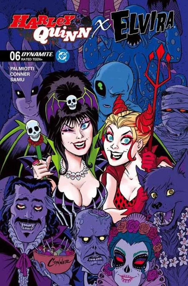 Harley Quinn X Elvira #6 DYNAMITE Une soirée Amanda Conner 29/04/2026