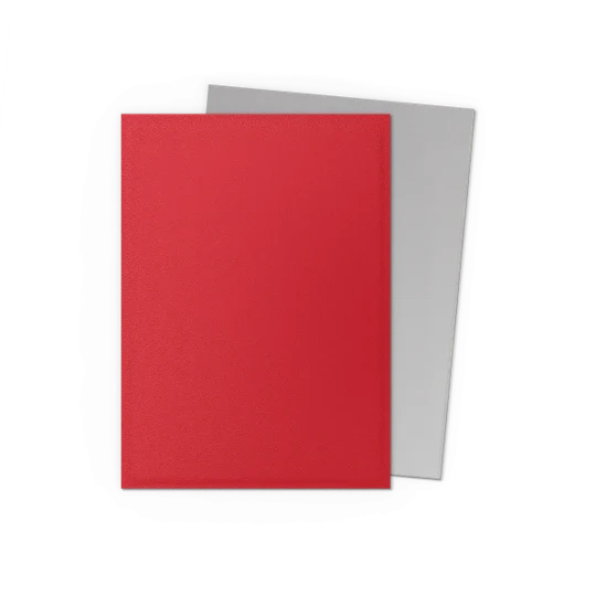 DRAGON SHIELD - DOUBLE MAT - CRIMSON & ARGENT