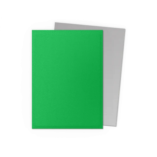 DRAGON SHIELD - DOUBLE MAT - VERT POMME ET ARGENT