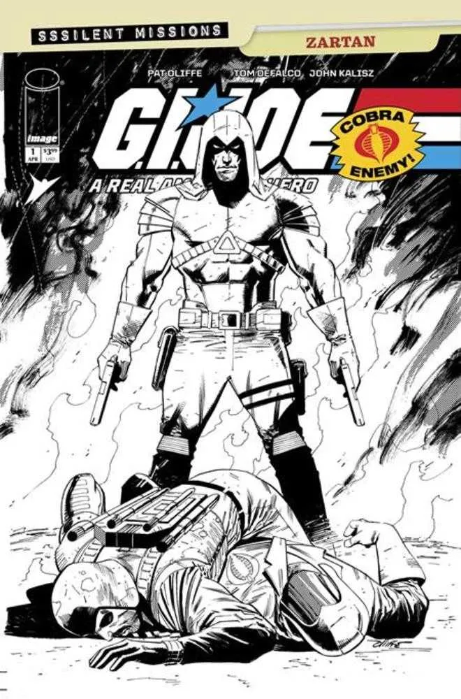 GI Joe, un vrai héros américain : Missions silencieuses Zartan #1 Image C 1:10 Olliffe N&B 15/04/2026