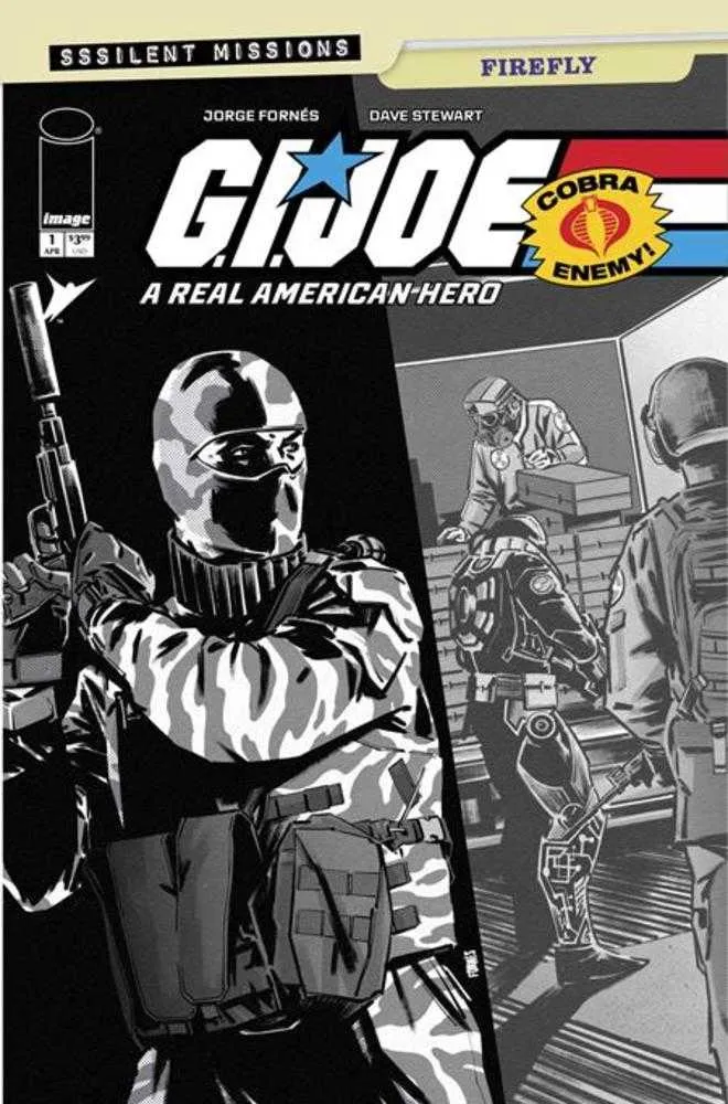 GI Joe, un vrai héros américain : Missions silencieuses Firefly n° 1 Image C 1:10 Fornes N&B 29/04/2026