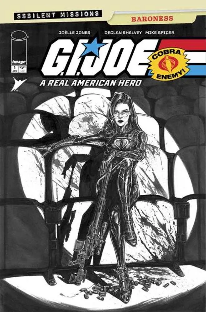 GI Joe, un vrai héros américain : Missions silencieuses, Baronne n° 1, Image C 1:10, Jones, Noir et blanc, 04/01/2026