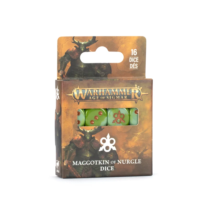 Dés AGE OF SIGMAR : MAGGOTKIN DE NURGLE