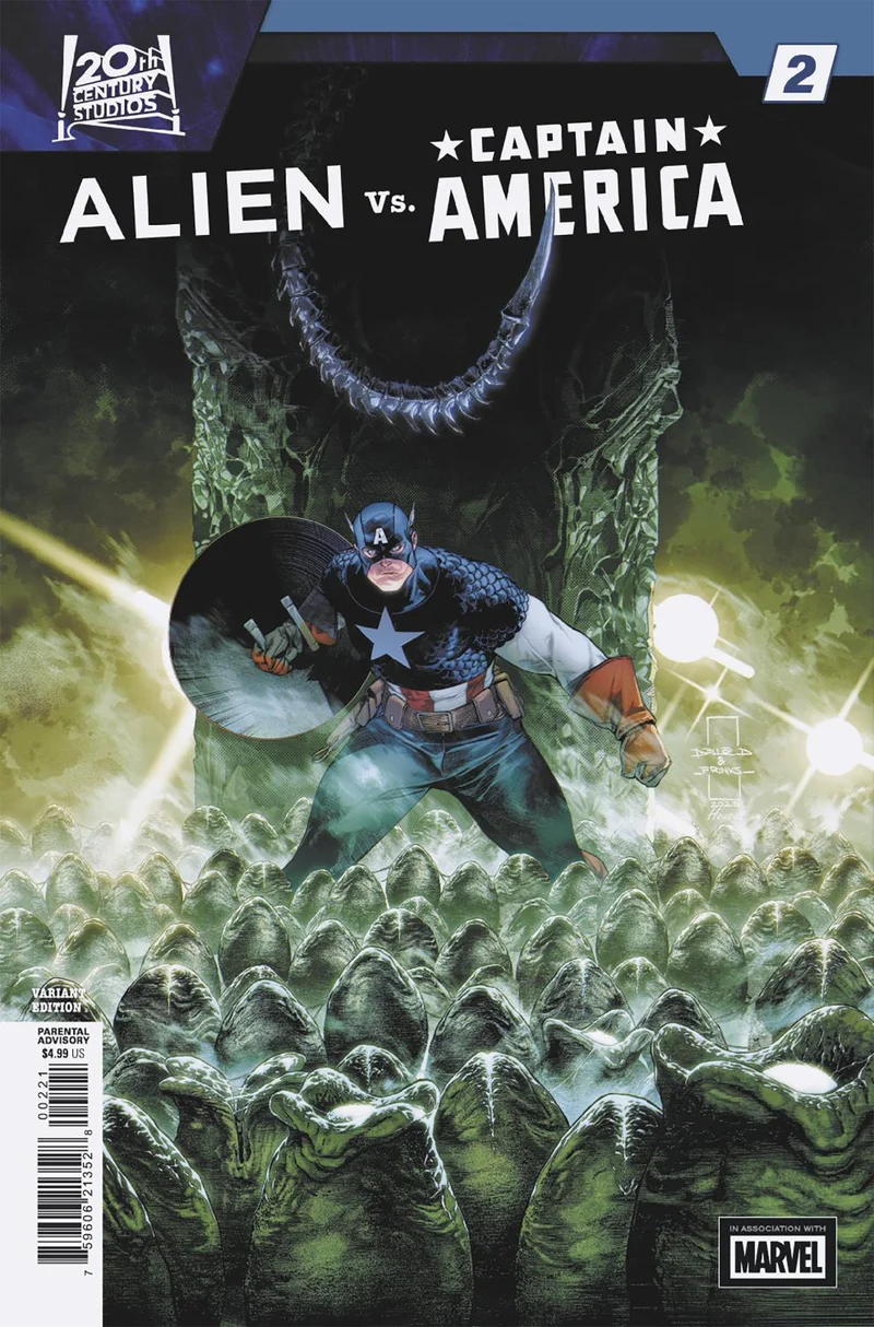 Alien vs. Captain America #2 Variante Diazalpizar