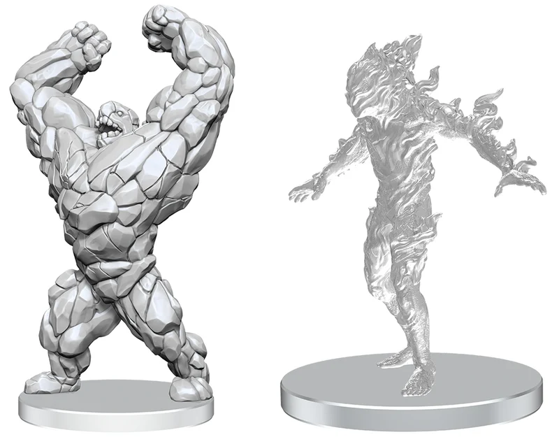 PF MINIATURES NON PEINTES : WV27 GLISSEMENT DE TERRAIN VIVANT ET FEU DE FORÊT VIVANT