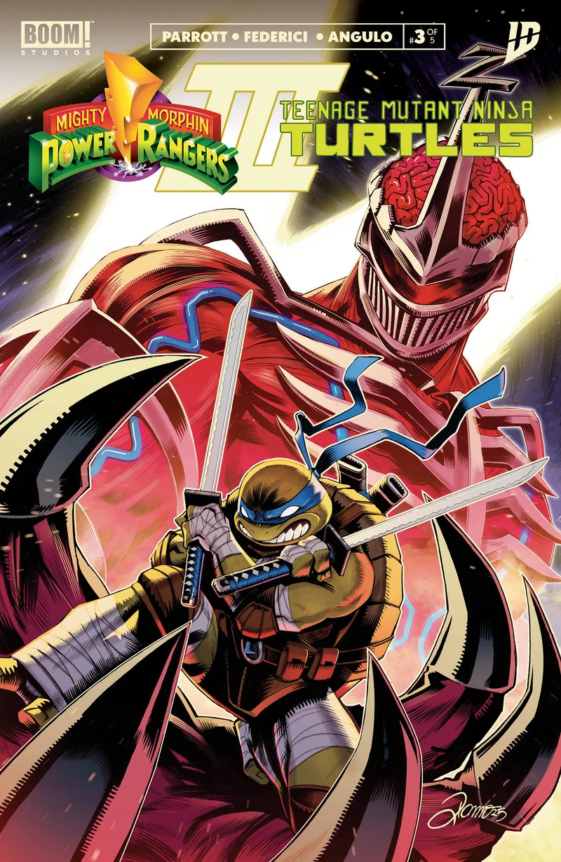 Mighty Morphin Power Rangers/Teenage Mutant Ninja Turtles III #3 A Main (Habillé, Zonno)