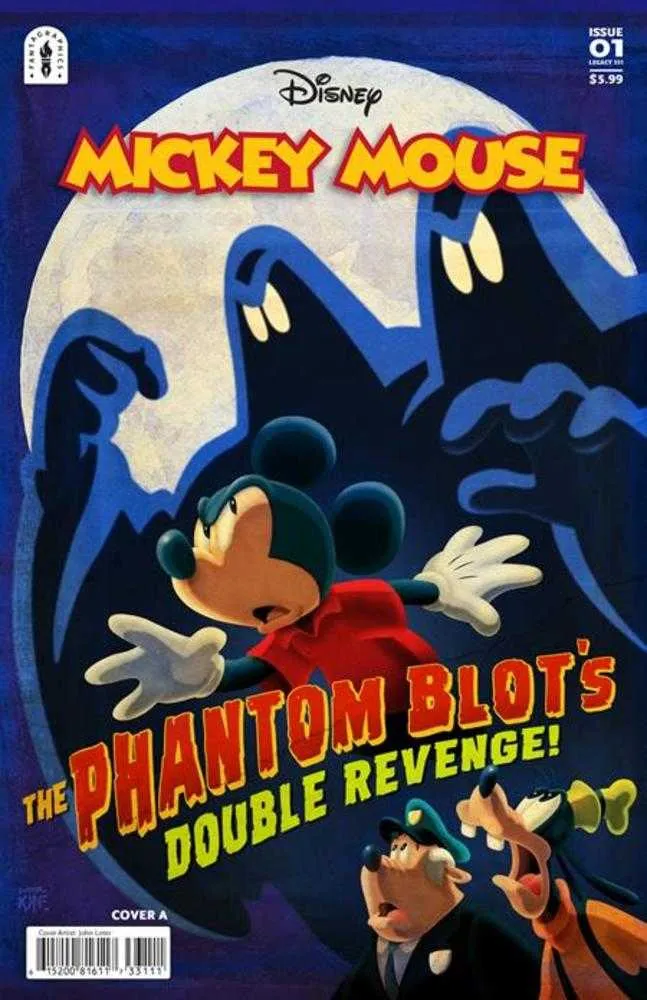 Mickey Mouse et le Fantôme Noir : Double Vengeance #1 Couverture A John Loter