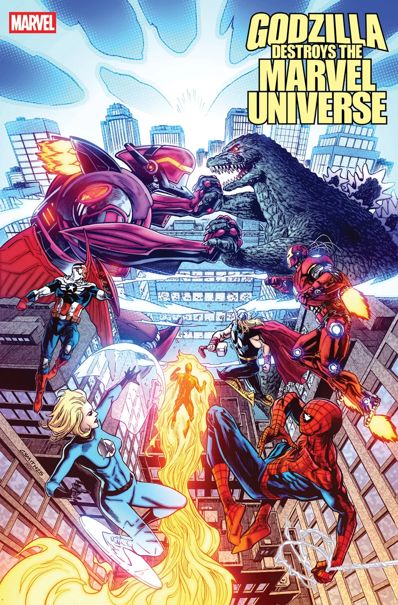 Godzilla détruit l'univers Marvel #5 Variant de Cory Smith