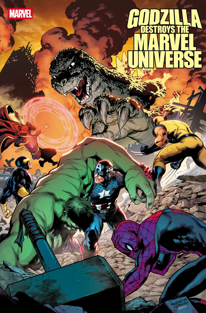 Godzilla détruit l'univers Marvel #5 Carlo Pagulayan Variant préféré des fans