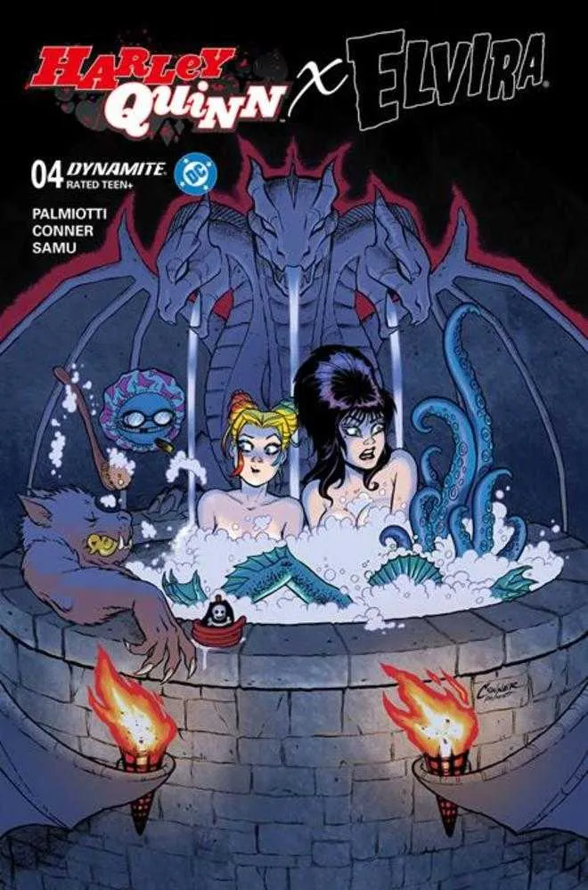 Harley Quinn X Elvira #4 DYNAMITE A Amanda Conner Hot Tub 01/28/2026