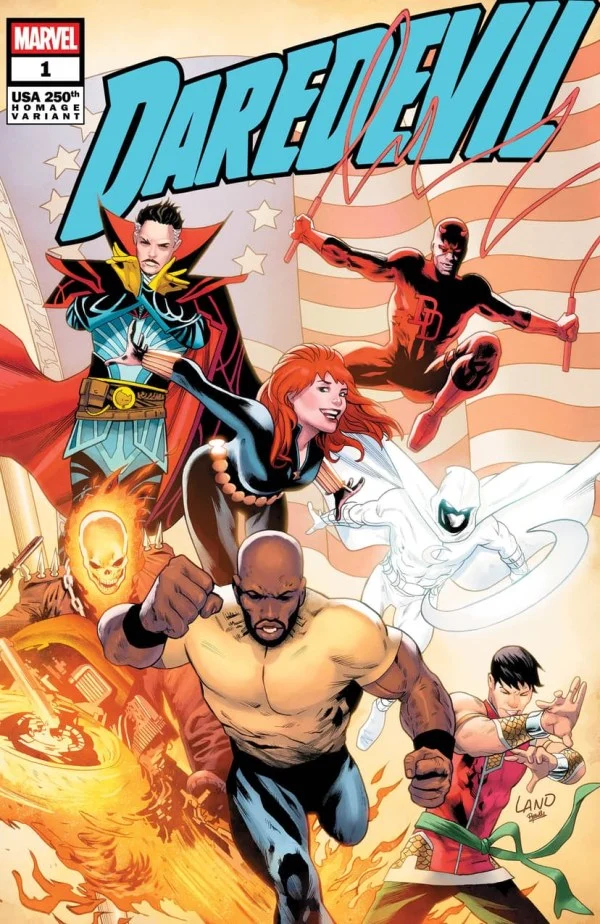 Daredevil #1 MARVEL Greg Land Hommage au 250e anniversaire 04/01/2026