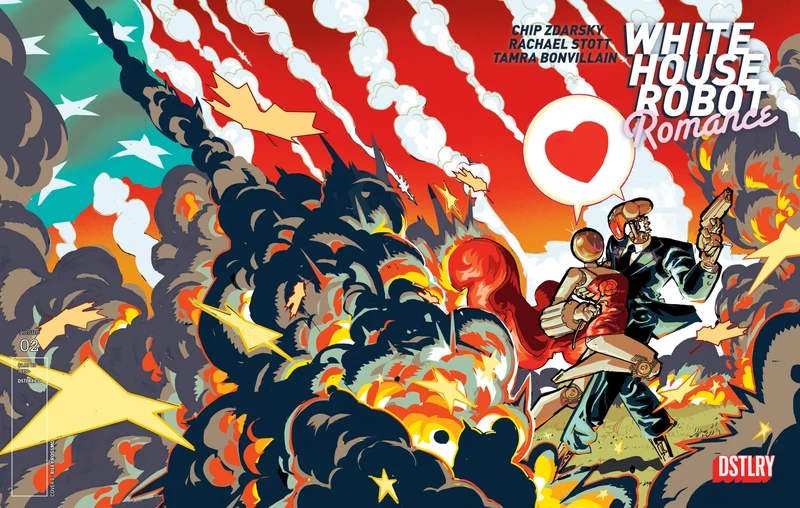 Romance de robots à la Maison Blanche #2 Couverture B Variante Riley Rossmo