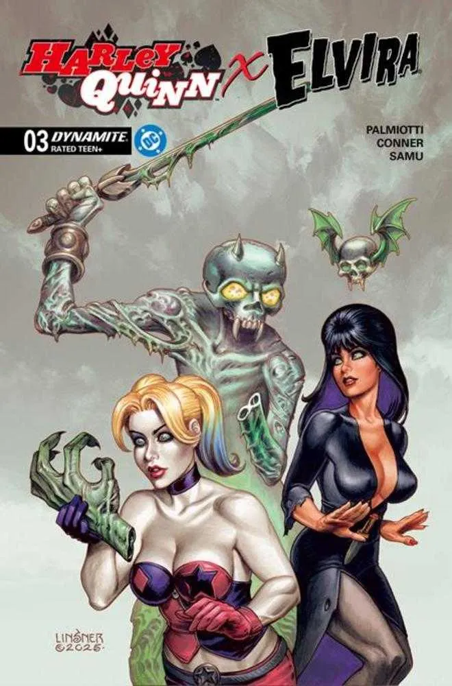 Harley Quinn X Elvira #3 DYNAMITE C Joseph Michael Linsner 12/17/2025