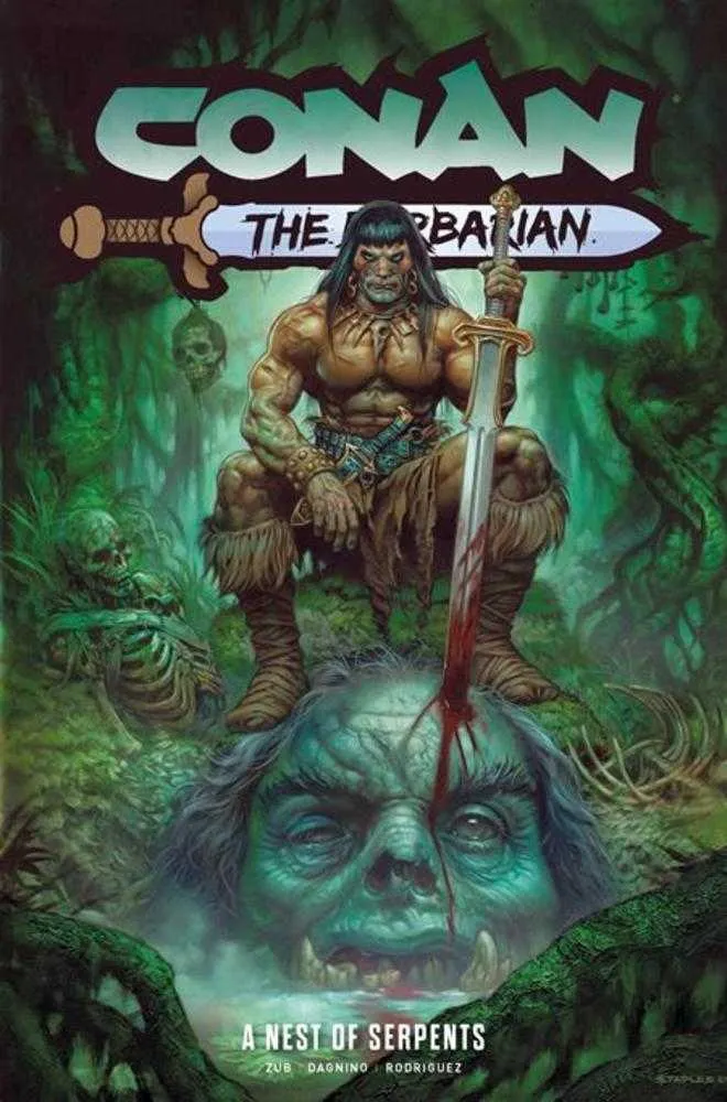 Conan le Barbare TPB Volume 06 Un nid de serpents Édition directe Greg Staples Couverture (Mature)