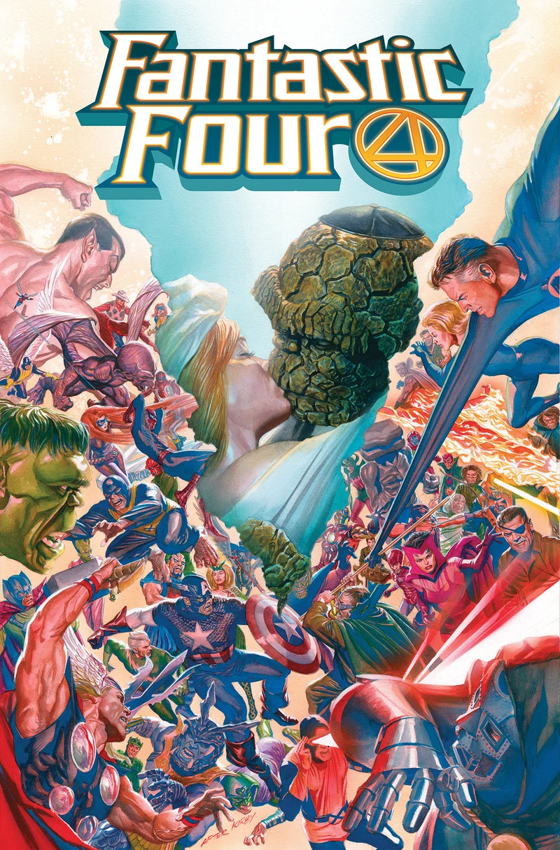 Les Quatre Fantastiques de Dan Slott, tome 1, couverture d'Alex Ross [vente directe uniquement]