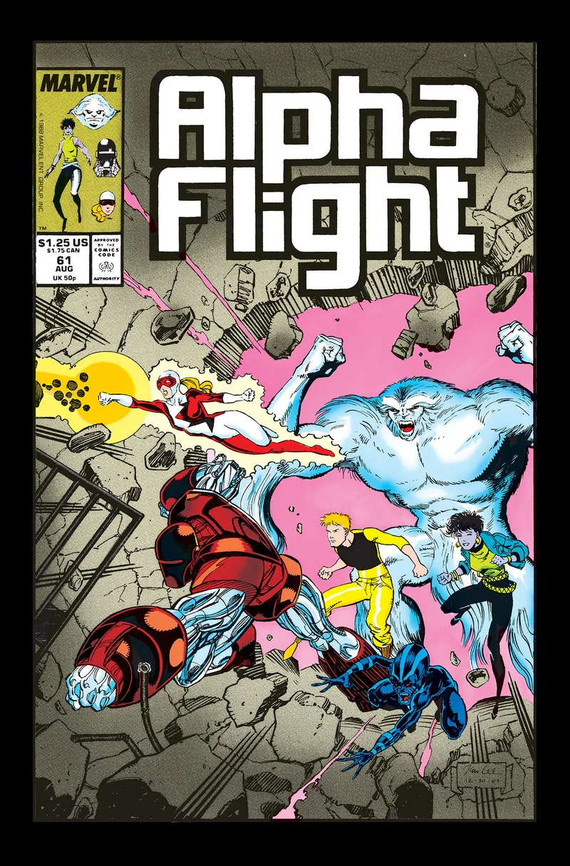 Alpha Flight de Mantlo & Lee Omnibus Jim Lee Couverture