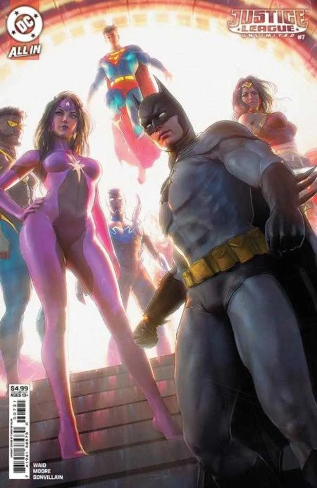 Justice League Unlimited #7 Couverture B Tiago Da Silva Variante en stock cartonné (Nous sommes hier)