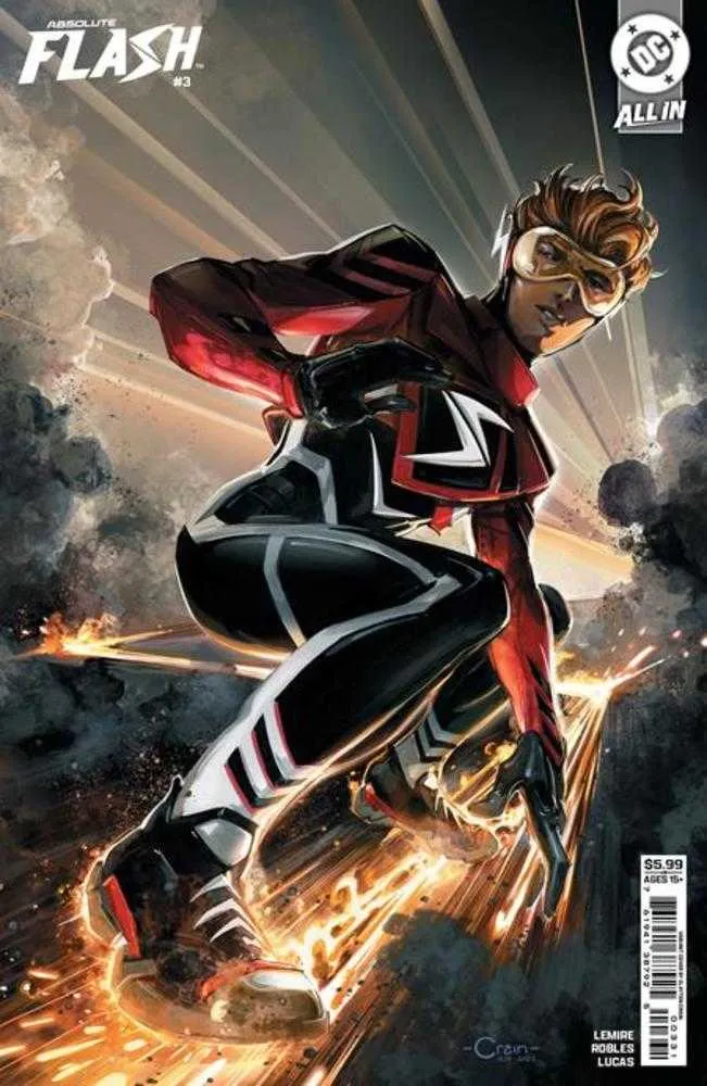 Absolute Flash #3 Couverture C Clayton Crain Variante en papier cartonné