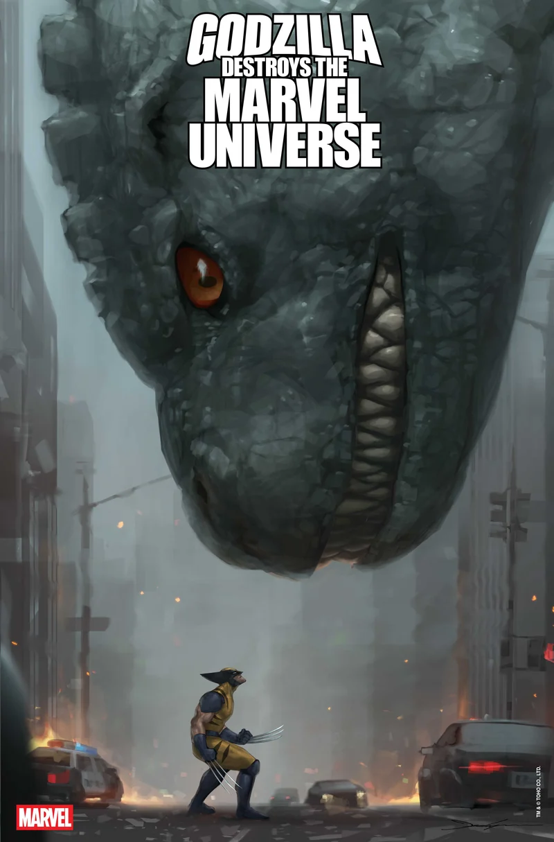 Godzilla détruit l'univers Marvel #3 Variante Jeehyung Lee