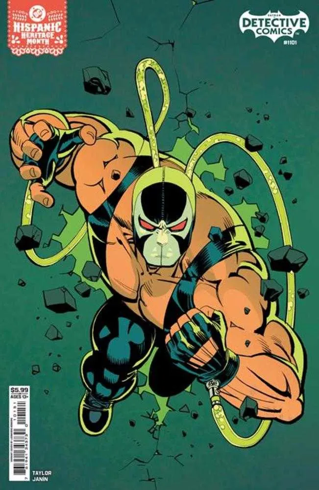 Detective Comics #1101 Couverture D Leonardo Romero Variante de stock de carte Bane du Mois du patrimoine hispanique