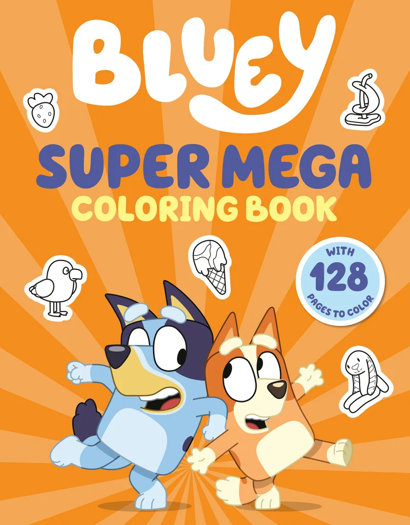 Bluey : Super Méga Livre de Coloriage