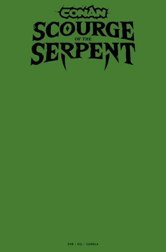 Conan le fléau barbare du serpent n°1 (sur 4) Couverture I Variante d'esquisse vierge (Mature)