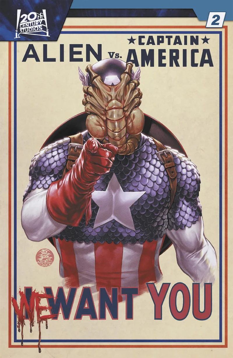 Alien contre Captain America #2 MARVEL Mark Brooks 17/12/2025