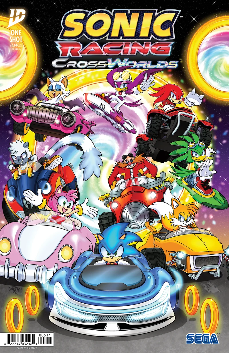 Sonic Hedgehog Racing Cross Worlds IDW B Mack 11/02/2026
