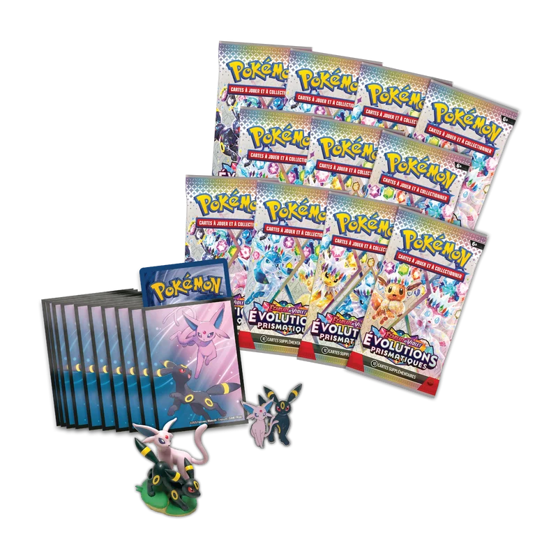 JCC POKÉMON SV8.5 : COLLECTION DE FIGURINES PREMIUM ÉVOLUTIONS PRISMATIQUES [LIMITE DE 6 PAR COMMANDE] - 5 DÉCEMBRE 2025