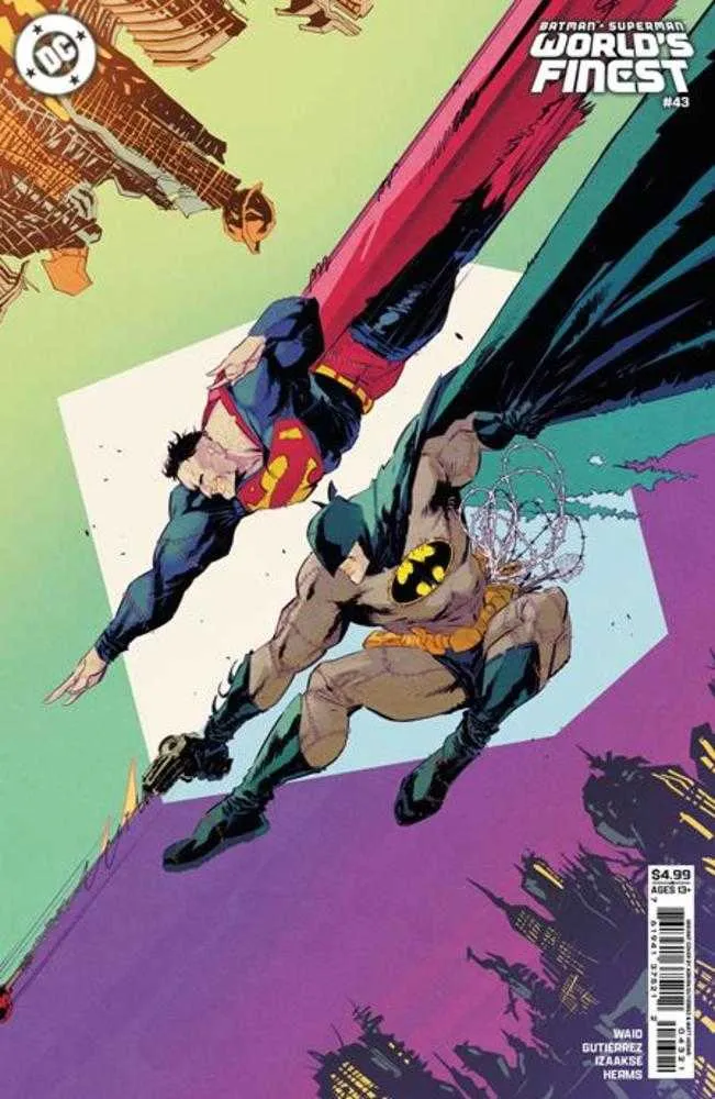 Batman Superman Worlds Finest #43 Couverture C Adrian Gutierrez Variante de stock de cartes