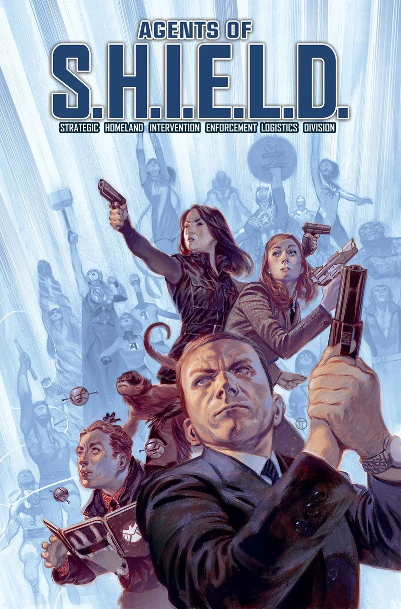 Couverture de l'Omnibus Agents du SHIELD de Julian Totino Tedesco