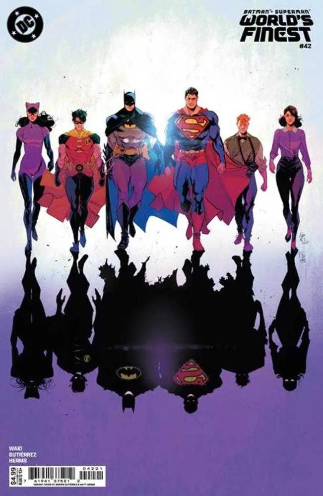 Batman Superman Worlds Finest #42 Couverture C Adrian Gutierrez Variante de stock de cartes