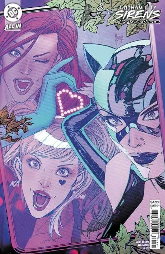 Gotham City Sirens Unfit For Orbit #5 (sur 5) Couverture C Guillem March Connecting Card Stock Variant