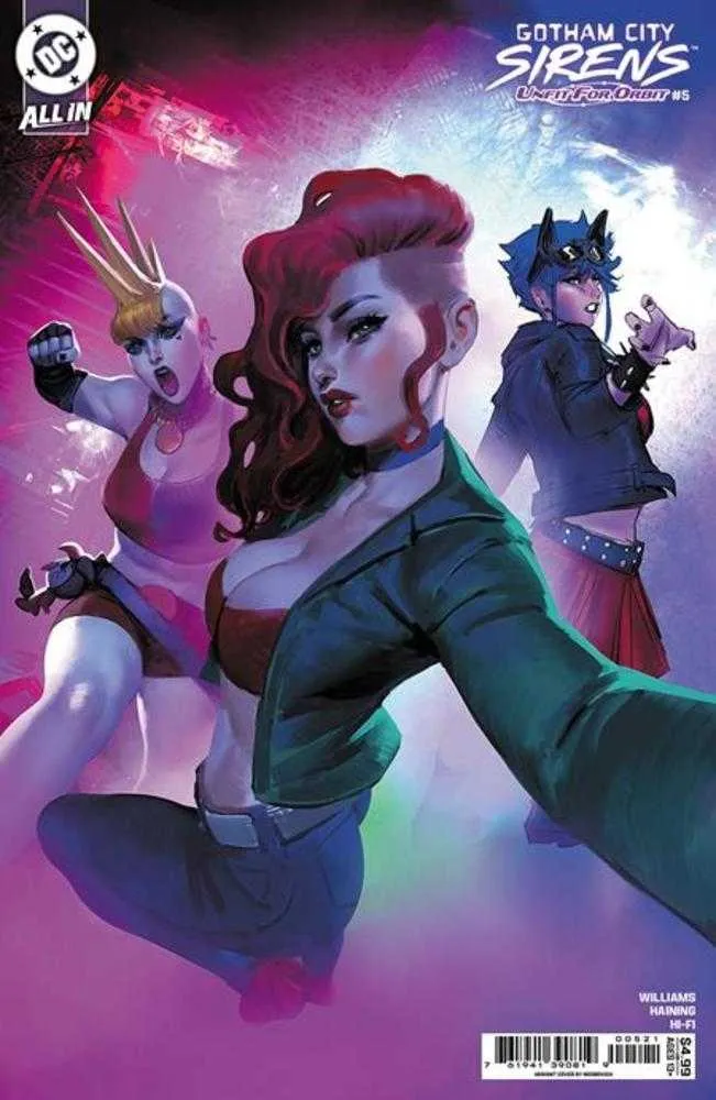 Gotham City Sirens Unfit For Orbit #5 (sur 5) Couverture B Noobovich Card Stock Variant
