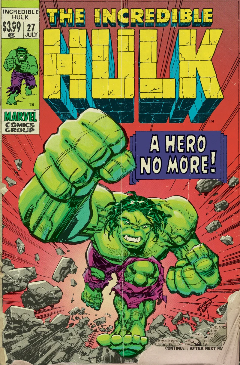 Incredible Hulk #27 Erik Larsen Variante Rétrovision